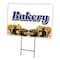 Signmission Bakery Yard Sign & Stake outdoor plastic coroplast window, C-2436 Bakery C-2436 Bakery - alternate 1